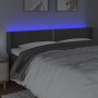Cabecero con LED de terciopelo gris oscuro 163x16x78/88 cm de , Cabeceros y pies de cama - Ref: Foro24-3123151, Precio: 73,98...