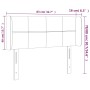 Cabecero con LED de tela crema 83x16x78/88 cm de , Cabeceros y pies de cama - Ref: Foro24-3123215, Precio: 52,53 €, Descuento: %