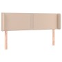 Cabecero con LED cuero sintético capuchino 147x16x78/88 cm de , Cabeceros y pies de cama - Ref: Foro24-3123191, Precio: 63,10...