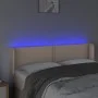 Kopfteil mit LED-Cappuccino-Kunstleder 147x16x78/88 cm von , Kopf- und Fußteile - Ref: Foro24-3123191, Preis: 72,37 €, Rabatt: %