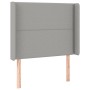 Cabecero con LED de tela gris claro 83x16x118/128 cm de , Cabeceros y pies de cama - Ref: Foro24-3123882, Precio: 63,28 €, De...