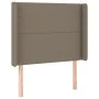 Headboard with LED in taupe gray fabric 93x16x118/128 cm by , Headboards and footboards - Ref: Foro24-3123894, Price: 68,20 €...