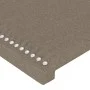 Headboard with LED in taupe gray fabric 93x16x118/128 cm by , Headboards and footboards - Ref: Foro24-3123894, Price: 68,20 €...