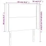 Kopfteil mit LED aus taupegrauem Stoff 93x16x118/128 cm von , Kopf- und Fußteile - Ref: Foro24-3123894, Preis: 68,20 €, Rabat...