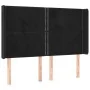 Kopfteil aus schwarzem Samt mit LED 147x16x118/128 cm von , Kopf- und Fußteile - Ref: Foro24-3123958, Preis: 118,33 €, Rabatt: %