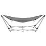 Hamaca con soporte plegable gris de vidaXL, Hamacas - Ref: Foro24-44366, Precio: 99,53 €, Descuento: %