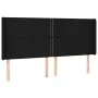 Kopfteil aus schwarzem Stoff mit LED 203x16x118/128 cm von , Kopf- und Fußteile - Ref: Foro24-3123932, Preis: 113,52 €, Rabat...