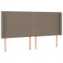 Cabecero con LED de tela gris taupe 183x16x118/128 cm de , Cabeceros y pies de cama - Ref: Foro24-3123926, Precio: 108,10 €, ...