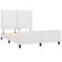 Estructura de cama cabecero cuero sintético blanco 140x190 cm de , Camas y somieres - Ref: Foro24-3125507, Precio: 208,02 €, ...
