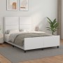 Estructura de cama cabecero cuero sintético blanco 140x200 cm de , Camas y somieres - Ref: Foro24-3125513, Precio: 236,54 €, ...