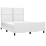 Estructura de cama cabecero cuero sintético blanco 140x200 cm de , Camas y somieres - Ref: Foro24-3125513, Precio: 236,54 €, ...