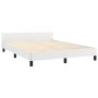 Estructura de cama cabecero cuero sintético blanco 140x200 cm de , Camas y somieres - Ref: Foro24-3125513, Precio: 236,54 €, ...