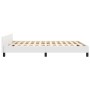 Estructura de cama cabecero cuero sintético blanco 140x200 cm de , Camas y somieres - Ref: Foro24-3125513, Precio: 236,54 €, ...