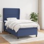 Cama box spring con colchón tela azul 90x190 cm de , Camas y somieres - Ref: Foro24-3127851, Precio: 338,80 €, Descuento: %