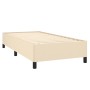 Cama box spring con colchón tela color crema 90x200 cm de , Camas y somieres - Ref: Foro24-3127858, Precio: 332,71 €, Descuen...