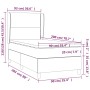 Cama box spring con colchón tela color crema 90x200 cm de , Camas y somieres - Ref: Foro24-3127858, Precio: 332,71 €, Descuen...