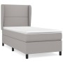 Cama box spring con colchón tela gris claro 90x200 cm de , Camas y somieres - Ref: Foro24-3127853, Precio: 344,31 €, Descuent...