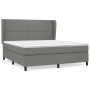 Cama box spring con colchón tela gris oscuro 180x200 cm de , Camas y somieres - Ref: Foro24-3127902, Precio: 620,26 €, Descue...