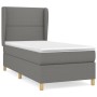 Cama box spring con colchón tela gris oscuro 90x190 cm de , Camas y somieres - Ref: Foro24-3128406, Precio: 323,24 €, Descuen...