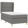 Cama box spring con colchón tela gris oscuro 90x190 cm de , Camas y somieres - Ref: Foro24-3128406, Precio: 323,24 €, Descuen...
