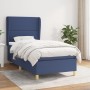 Cama box spring con colchón tela azul 90x200 cm de , Camas y somieres - Ref: Foro24-3128419, Precio: 354,94 €, Descuento: %