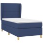 Cama box spring con colchón tela azul 90x200 cm de , Camas y somieres - Ref: Foro24-3128419, Precio: 354,94 €, Descuento: %