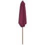 Sombrilla de jardín con palo de madera 270 cm burdeos de vidaXL, Sombrillas - Ref: Foro24-44517, Precio: 56,92 €, Descuento: %