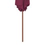 Sombrilla de jardín con palo de madera 270 cm burdeos de vidaXL, Sombrillas - Ref: Foro24-44517, Precio: 56,92 €, Descuento: %
