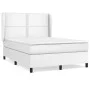 Box spring bed with white synthetic leather mattress 140x200cm by , Beds and slatted bases - Ref: Foro24-3128974, Price: 520,...