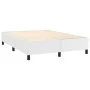 Box spring bed with white synthetic leather mattress 140x200cm by , Beds and slatted bases - Ref: Foro24-3128974, Price: 520,...