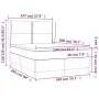 Box spring bed with white synthetic leather mattress 140x200cm by , Beds and slatted bases - Ref: Foro24-3128974, Price: 520,...