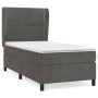 Cama box spring con colchón terciopelo gris oscuro 80x200 cm de , Camas y somieres - Ref: Foro24-3129118, Precio: 335,22 €, D...