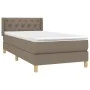 Box spring bed with taupe gray fabric mattress 80x200 cm by , Beds and slatted bases - Ref: Foro24-3130469, Price: 309,54 €, ...