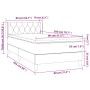 Cama box spring con colchón tela gris taupe 80x200 cm de , Camas y somieres - Ref: Foro24-3130469, Precio: 309,36 €, Descuent...