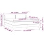 Cama box spring con colchón tela marrón oscuro 180x200 cm de , Camas y somieres - Ref: Foro24-3126184, Precio: 538,37 €, Desc...
