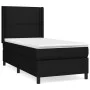 Box spring bed with black fabric mattress 90x190 cm by , Beds and slatted bases - Ref: Foro24-3131315, Price: 306,00 €, Disco...