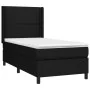 Box spring bed with black fabric mattress 90x190 cm by , Beds and slatted bases - Ref: Foro24-3131315, Price: 306,00 €, Disco...