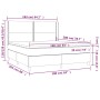 Cama box spring con colchón tela gris oscuro 160x200 cm de , Camas y somieres - Ref: Foro24-3131362, Precio: 564,57 €, Descue...