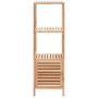 Mueble de almacenaje baño madera maciza nogal 39,5x35,5x123 cm de vidaXL, Taquillas y armarios de almacenamiento - Ref: Foro2...