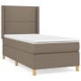 Cama box spring con colchón tela gris taupe 90x200 cm de , Camas y somieres - Ref: Foro24-3131885, Precio: 363,08 €, Descuent...
