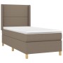 Cama box spring con colchón tela gris taupe 90x200 cm de , Camas y somieres - Ref: Foro24-3131885, Precio: 363,08 €, Descuent...