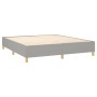 Cama box spring con colchón tela gris claro 160x200 cm de , Camas y somieres - Ref: Foro24-3131921, Precio: 538,09 €, Descuen...