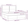 Cama box spring con colchón tela gris claro 160x200 cm de , Camas y somieres - Ref: Foro24-3131921, Precio: 538,09 €, Descuen...
