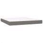 Cama box spring colchón y luces LED tela gris oscuro 180x200 cm de , Camas y somieres - Ref: Foro24-3133094, Precio: 575,94 €...