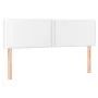 Box spring bed with mattress and LED white synthetic leather 140x190 cm by , Beds and slatted bases - Ref: Foro24-3134160, Pr...