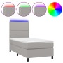 Cama box spring colchón y luces LED tela gris claro 80x200 cm de , Camas y somieres - Ref: Foro24-3134749, Precio: 298,08 €, ...