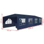 Marquesina de jardín 3x12 m azul de vidaXL, Carpas y cenadores - Ref: Foro24-91430, Precio: 199,07 €, Descuento: %
