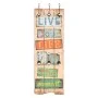 Perchero de pared LIVE LIFE con 6 ganchos 120x40 cm de vidaXL, Percheros para sombreros y abrigos - Ref: Foro24-245849, Preci...