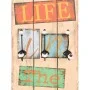 Perchero de pared LIVE LIFE con 6 ganchos 120x40 cm de vidaXL, Percheros para sombreros y abrigos - Ref: Foro24-245849, Preci...