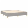 Cama box spring con colchón tela gris claro 180x200 cm de , Camas y somieres - Ref: Foro24-3137093, Precio: 631,87 €, Descuen...